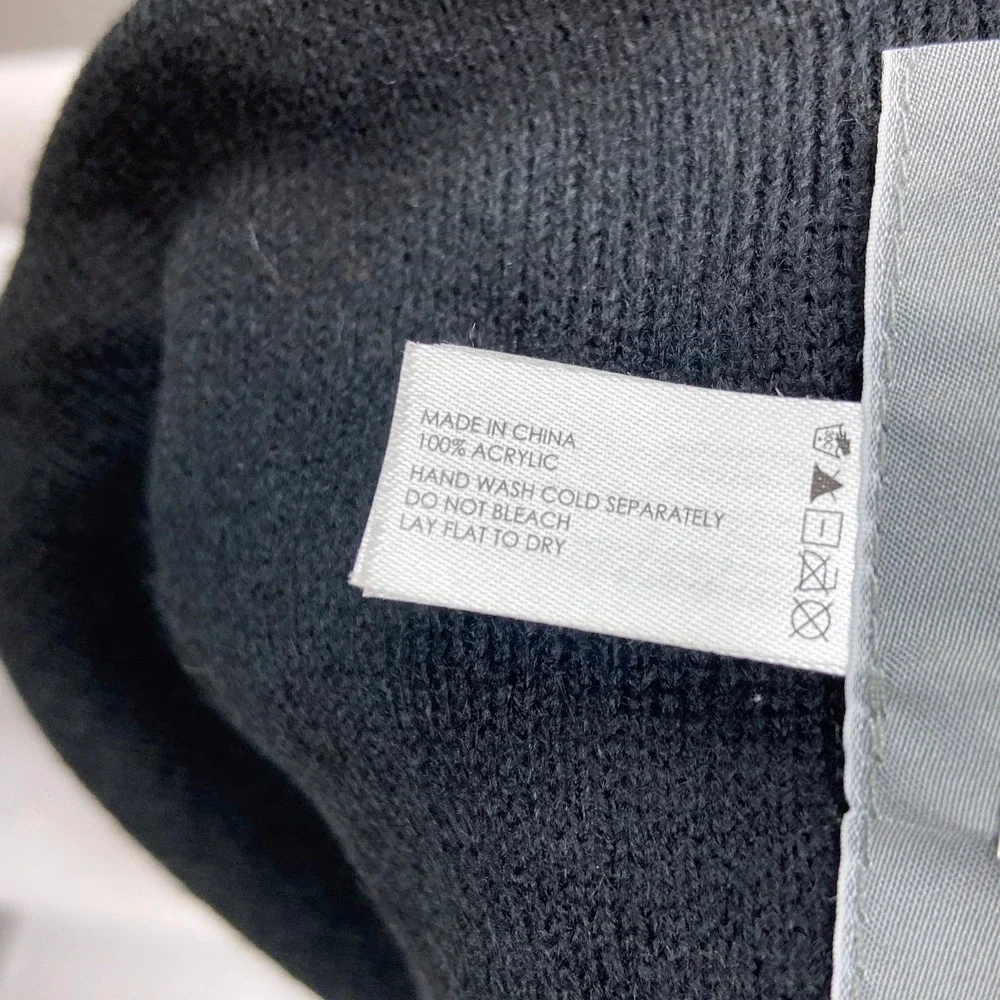 Michael Kors Scarf Charcoal Knit MK Logo Stripe Winter‎ Unisex Urban Minimalist